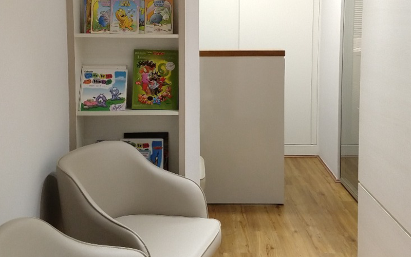 Recepção da Clínica Otorrinoped em Belo Horizonte