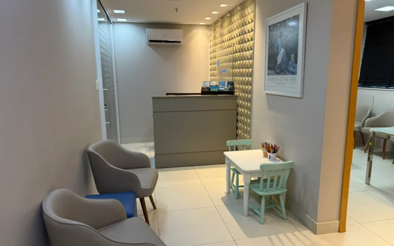 Recepção da Clínica Otorrinoped em Belo Horizonte